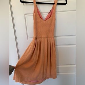 Anthropologie Coral Cross-Back Dress